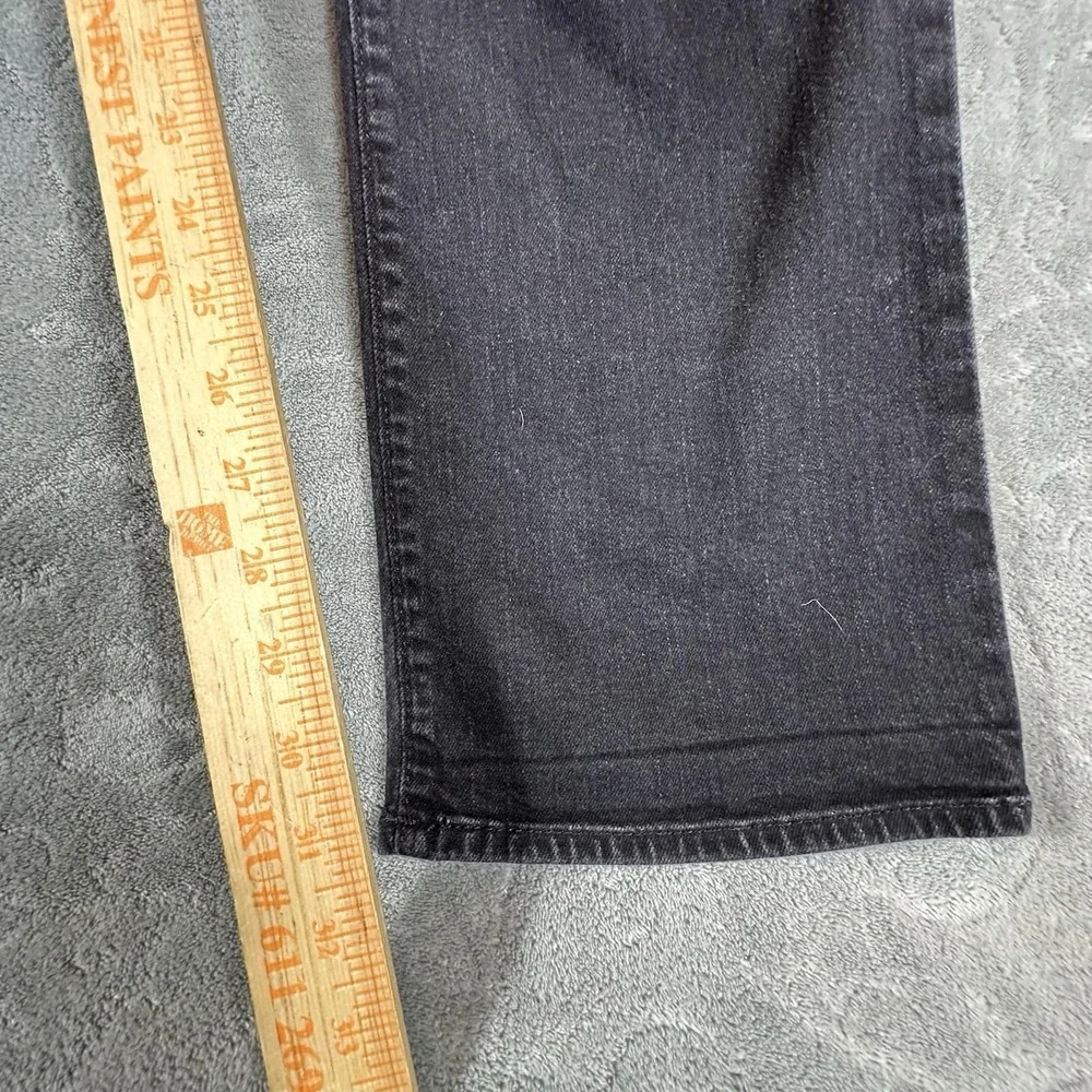 True Religion Ricky Relaxed Straight Jeans Mens 36x31 Black Flap Pocket Y2K VTG
